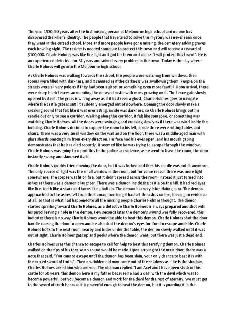 Gothic Horror Story by Charle PDF