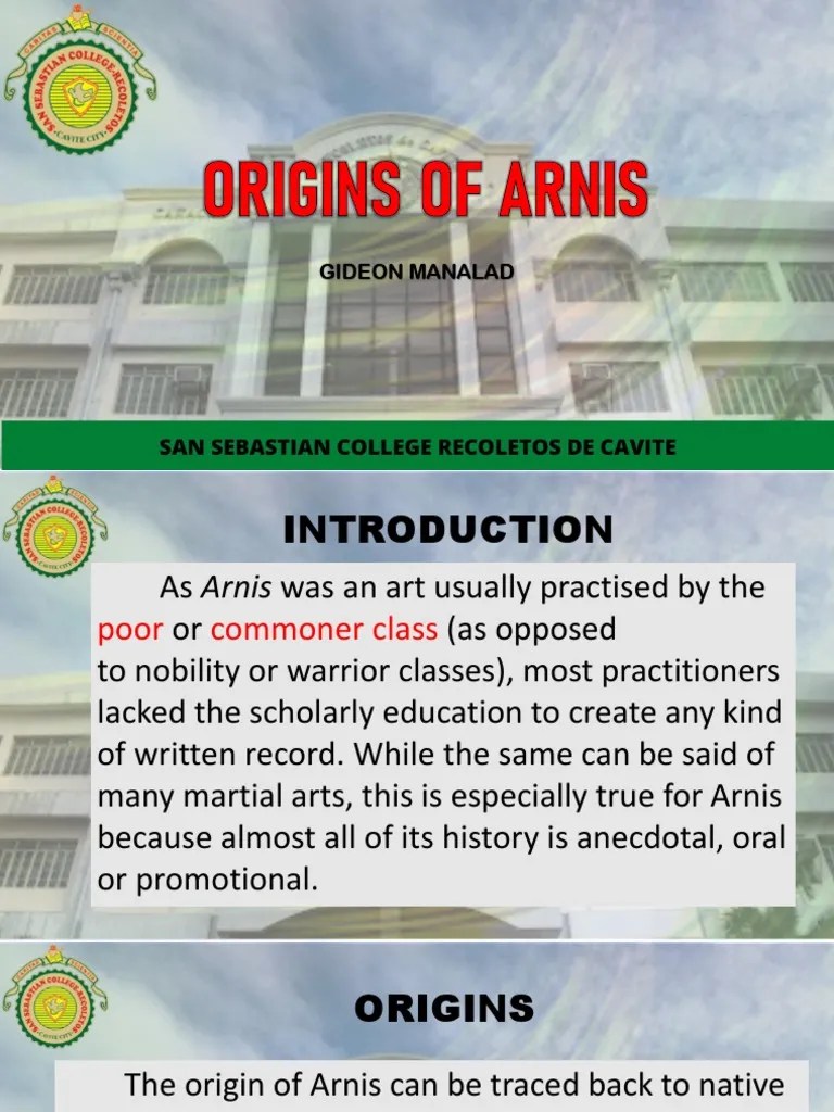 The Origin of Arnis PDF Philippines Asia