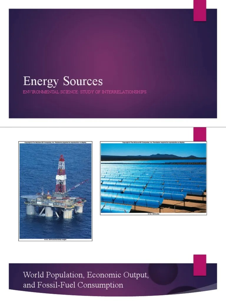Energy Sources Renewable and Nonrenewable PDF Petroleum Photovoltaics
