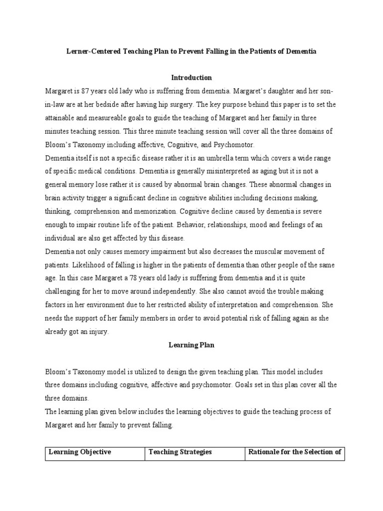 Test Assignment | PDF | Dementia | Learning