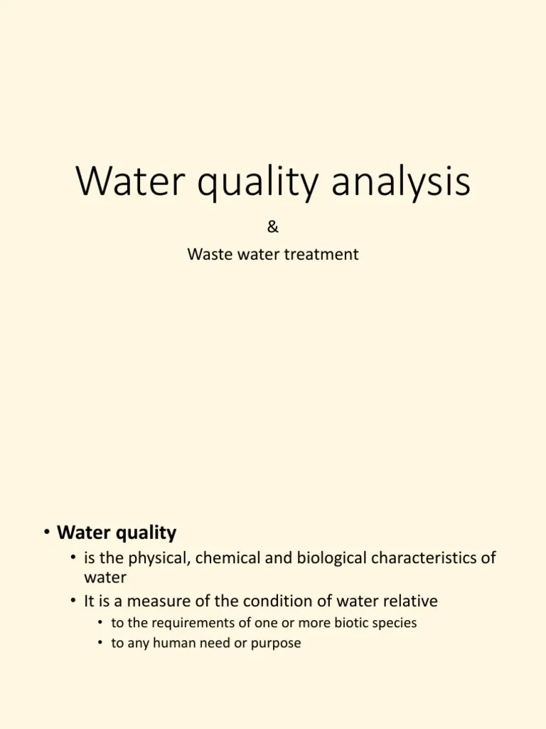 Water Quality and Wastewater Treatment PDF Download Free PDF Sewage