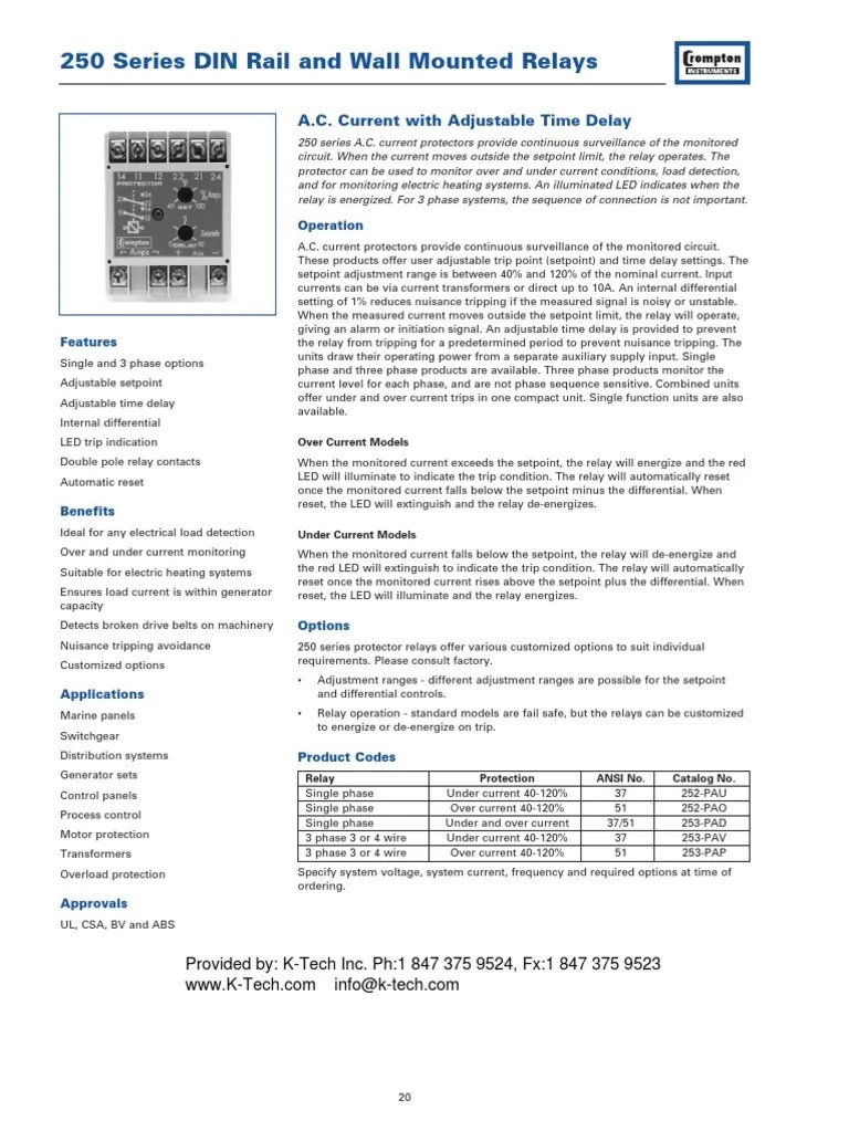 Trip Relay | PDF | Relay | Mains Electricity