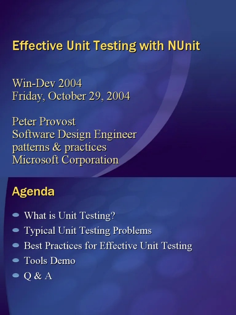 C16 Effective Unit Testing PDF Unit Testing Software Engineering
