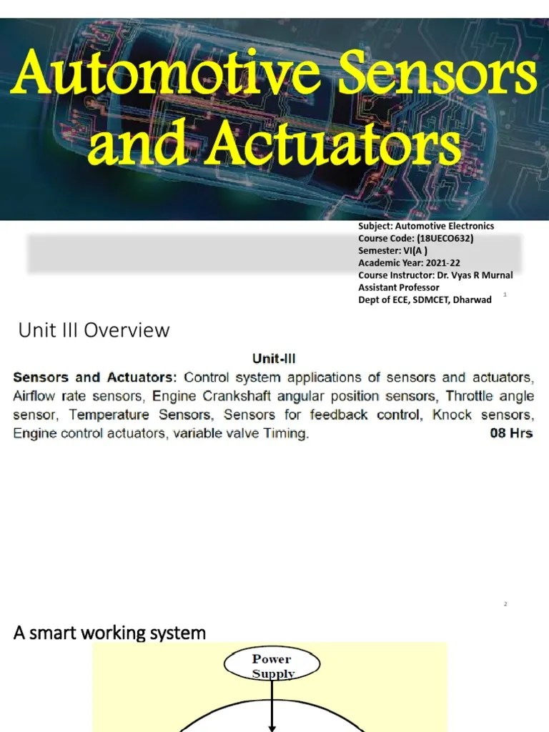 Automotive Sensors and Actuators PDF Download Free PDF