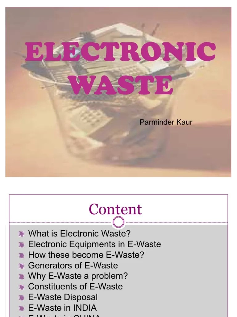 e waste ppt