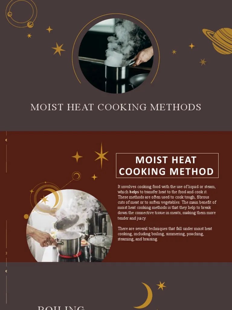 Moist Heat Cooking Methods PDF Cooking Boiling