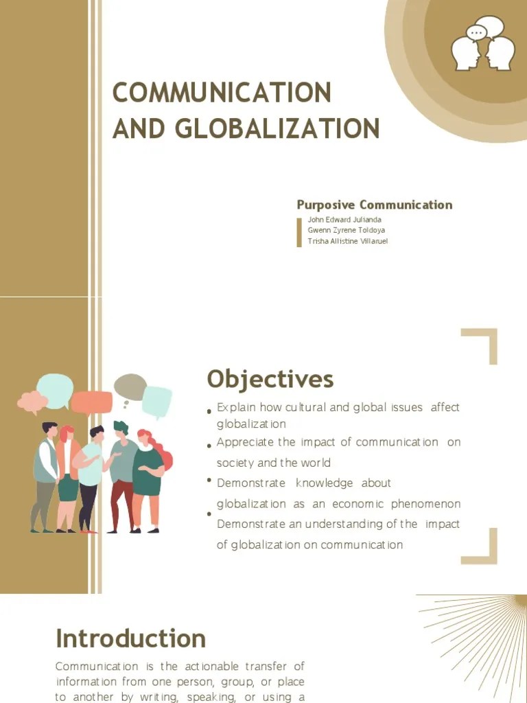 Communication and Globalization.pptx.pdf PDF Globalization