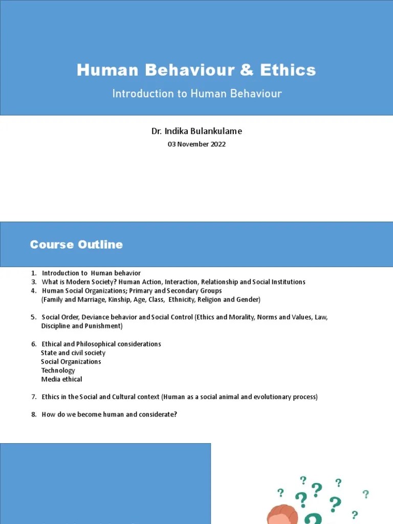 Introduction To Human Behaviour PDF