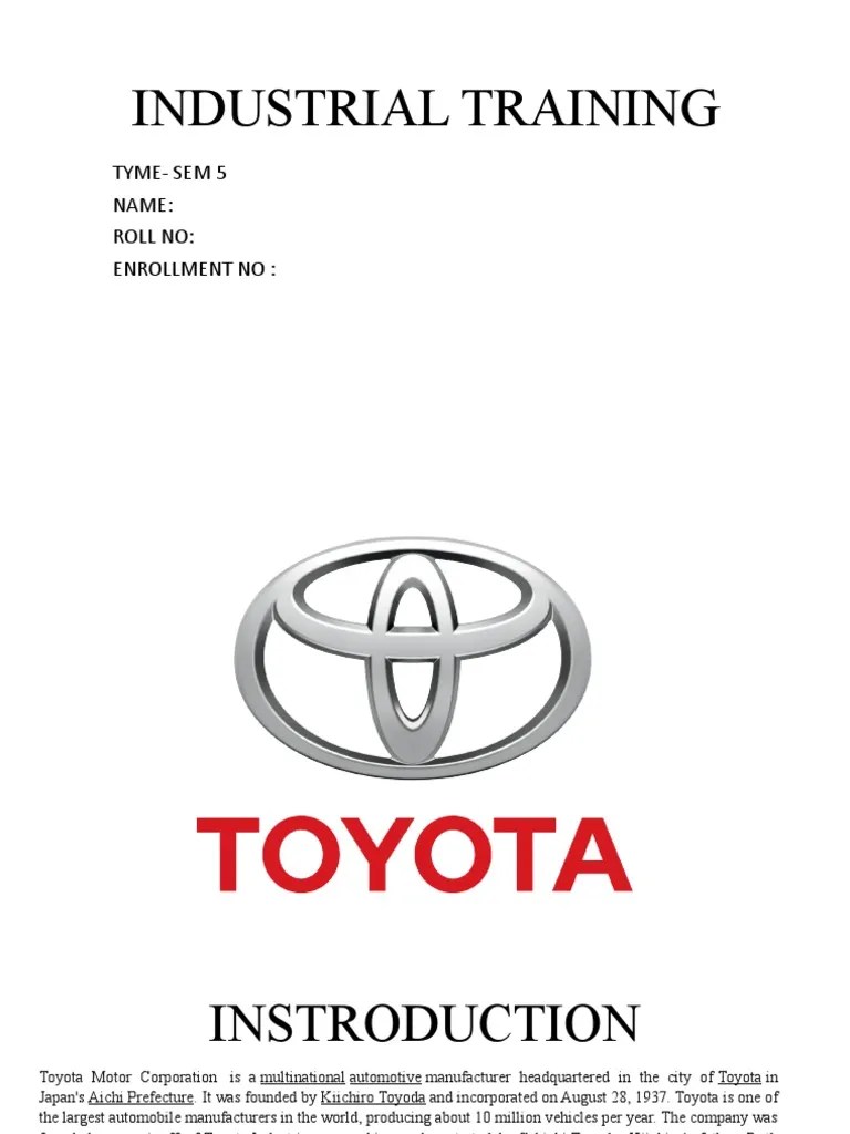 Industrial Training PDF