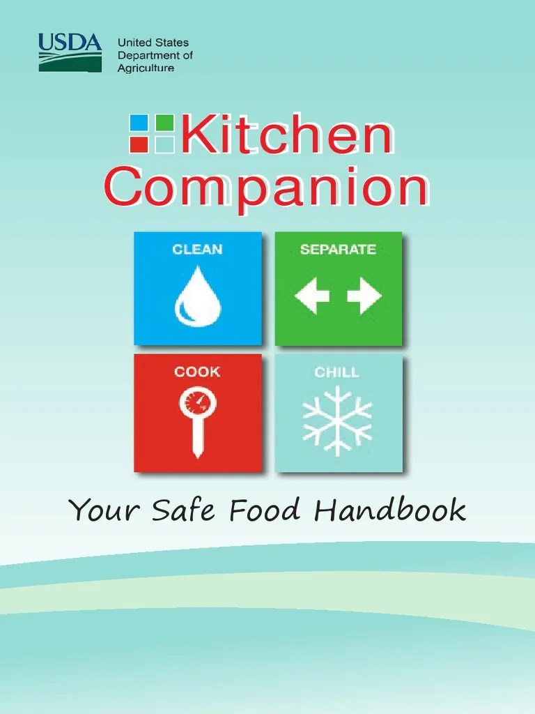 Kitchen Companion Food Safety Handbook PDF Foodborne Illness