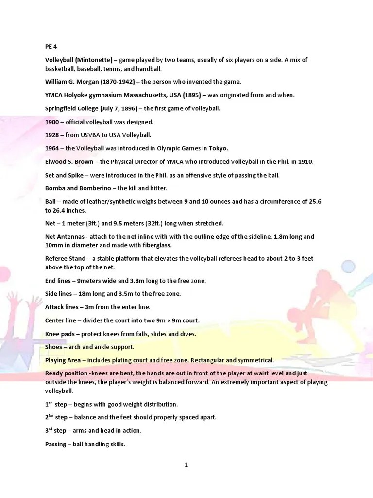 A Comprehensive History and Overview of the Development of Volleyball From Its Invention in