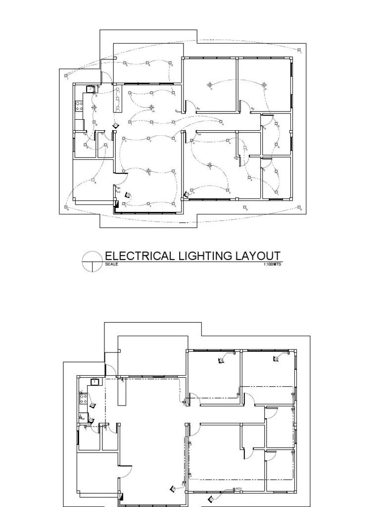 Electrical Lighting Layout, Electrical Power Layout, & Schedule of