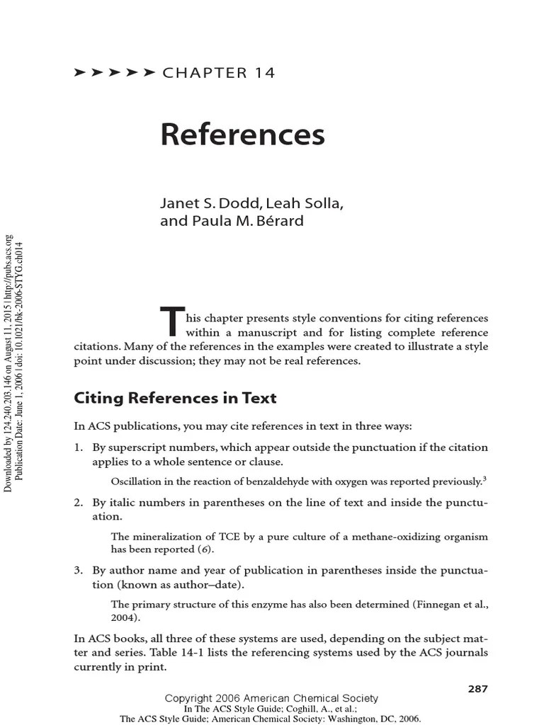 ACS Style Guide PDF Written Communication Academic Publishing