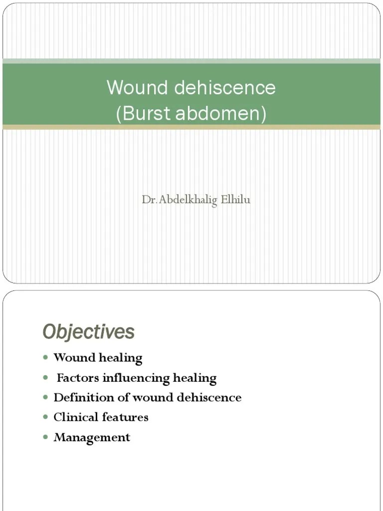 Wound Dehiscence PDF Wound Healing Wound