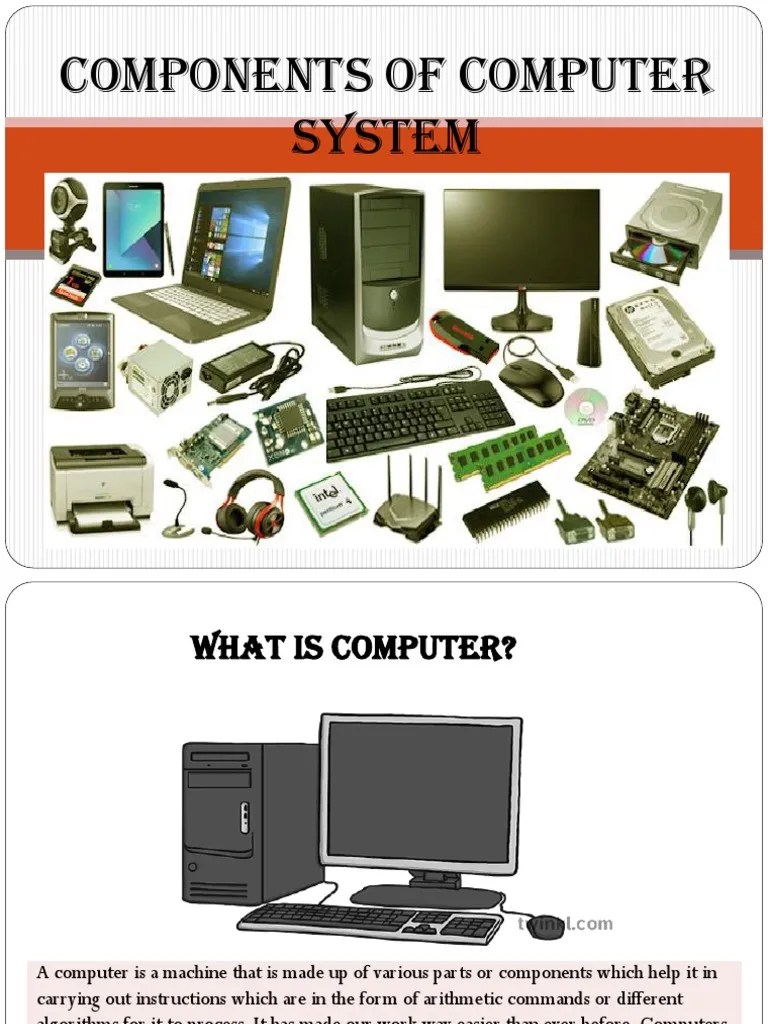 Components of Computer System PDF