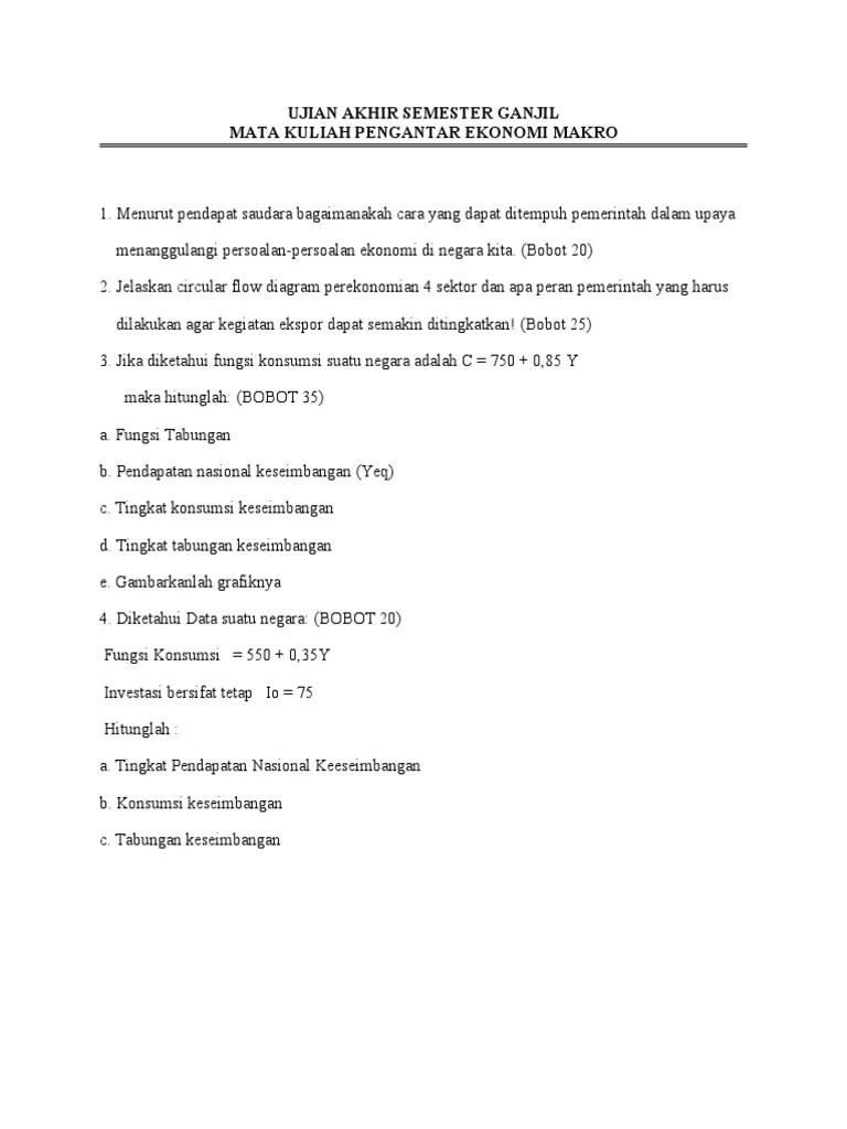 MENGANALISIS CIRCULAR FLOW DIAGRAM DAN EKONOMI MAKRO NEGARA | PDF