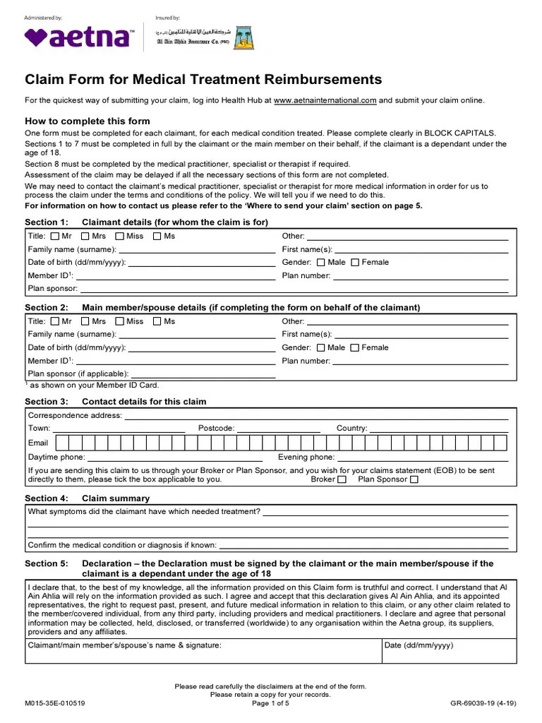 AETNA PDF Payments Insurance