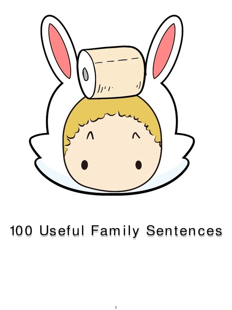 100 Useful Family Sentences PDF Toilet Laundry
