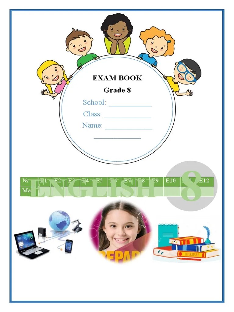 English Exam Book Grade 8 PDF Chester Adverb
