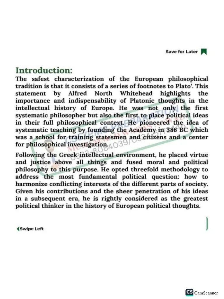 Theory of Ideal State by Plato (Waqas Nawaz) PDF