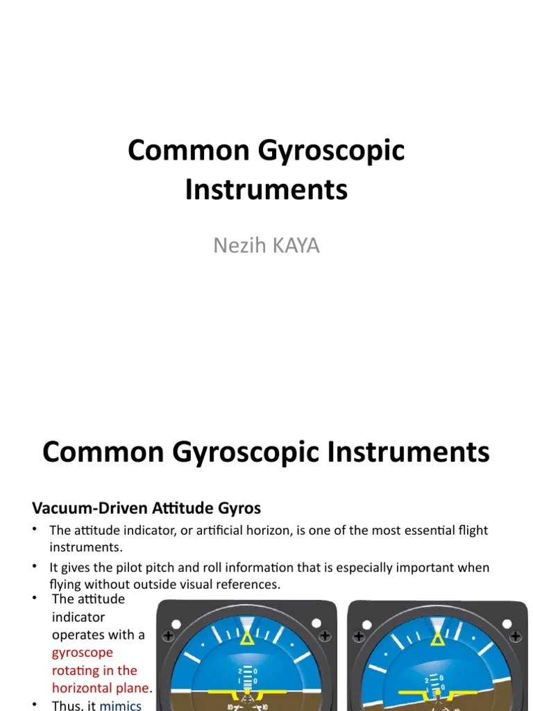 03 Common Gyroscopic Instruments PDF Gyroscope Mechanical Engineering