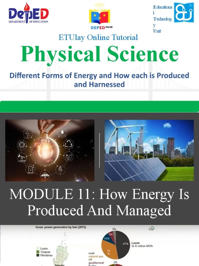 Different Forms of Energy and How Each Is Produced and Harnessed PDF