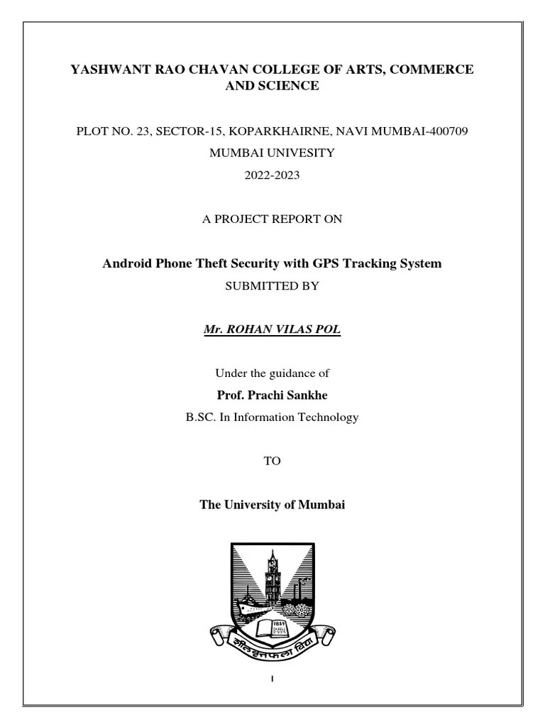 GPS Tracking Synopsys PDF Java (Programming Language) Conceptual