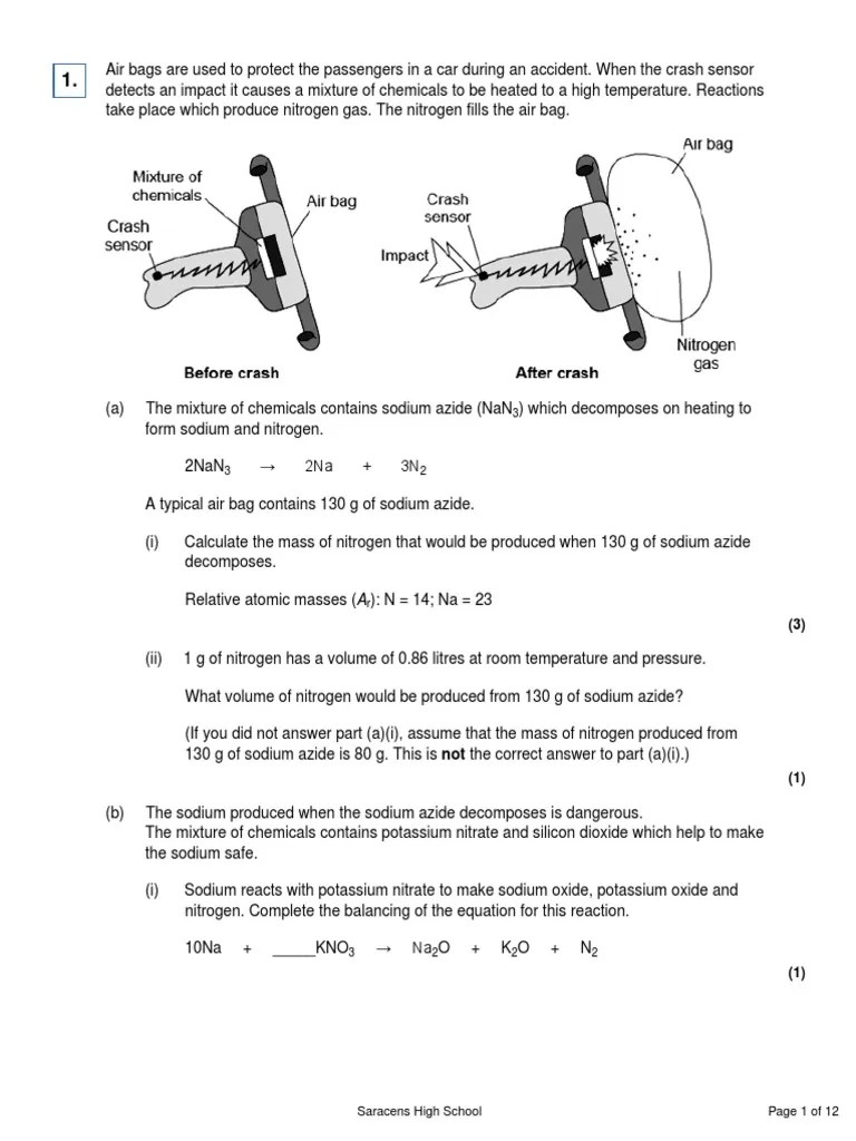 GCSE Chemistry Titrations Questions With Answers PDF Chemistry