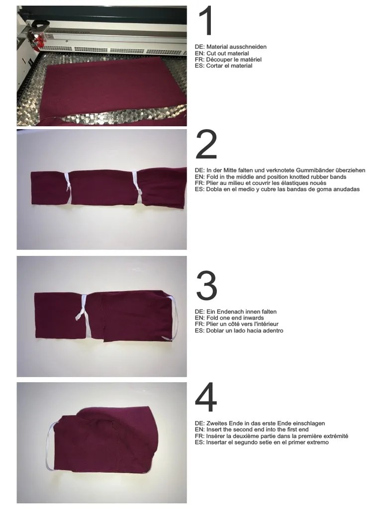 Step by Step Textile Face Mask PDF