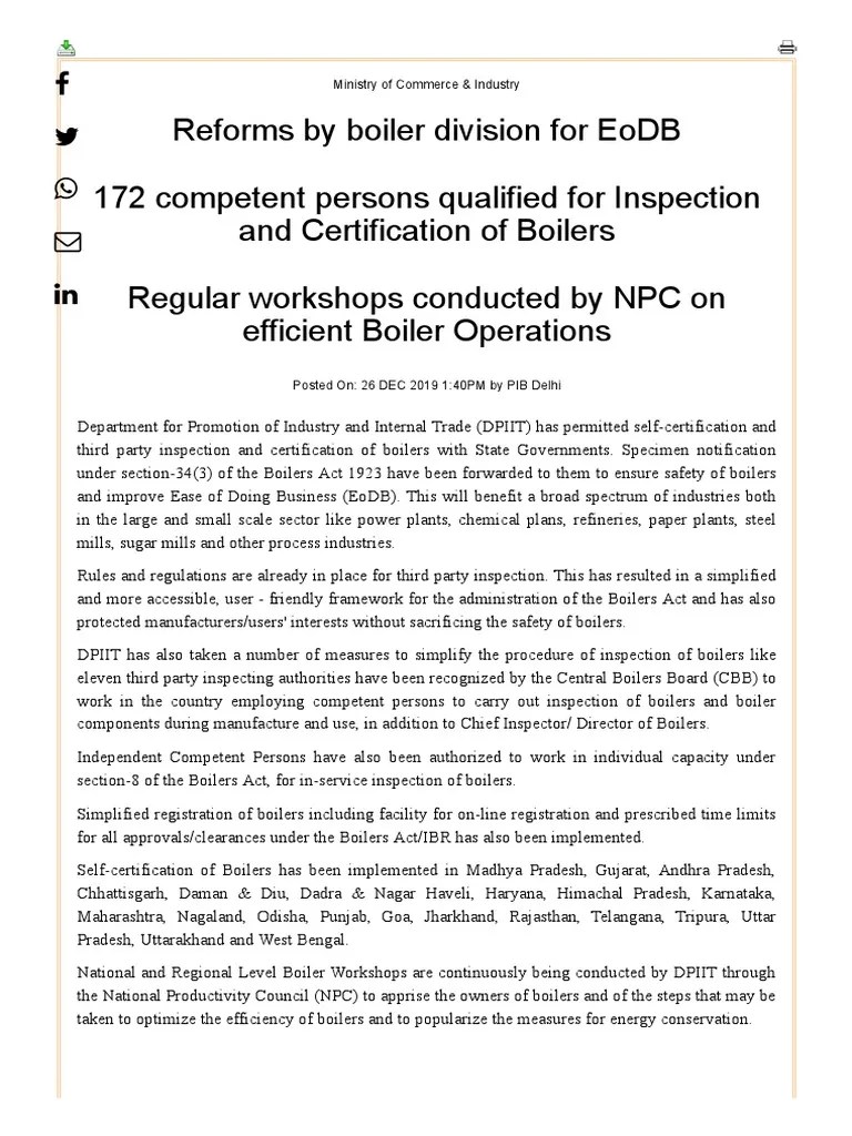 Boiler Self Certification Scheme PDF