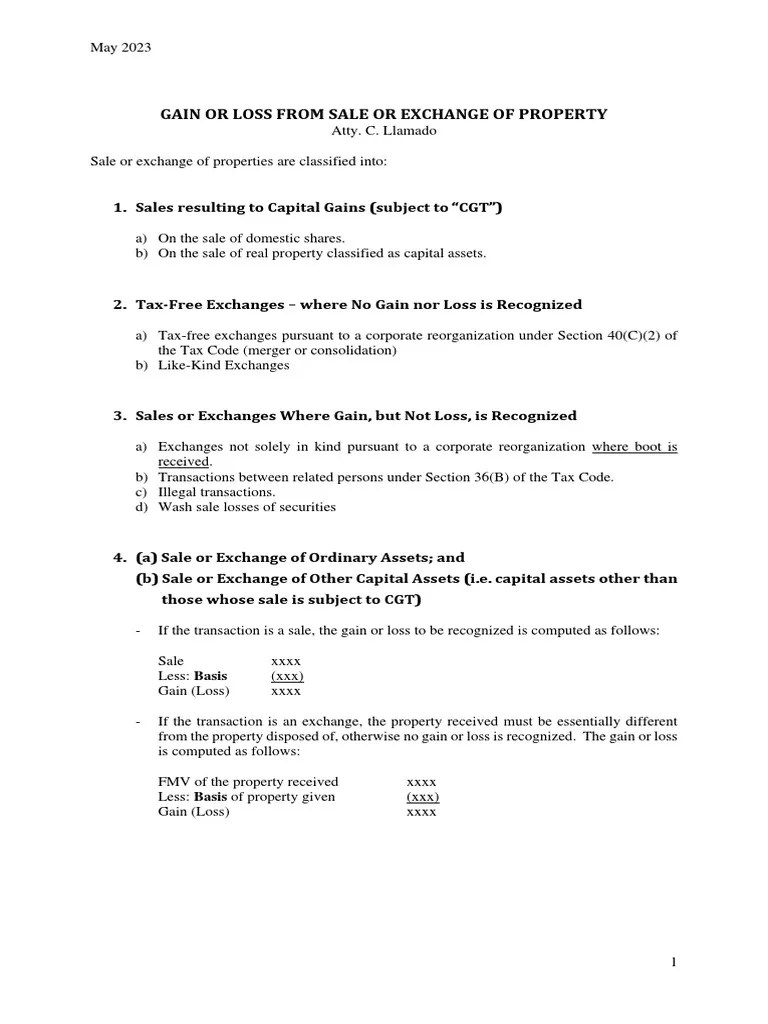 Understanding Capital Gains and Losses A Comprehensive Guide to