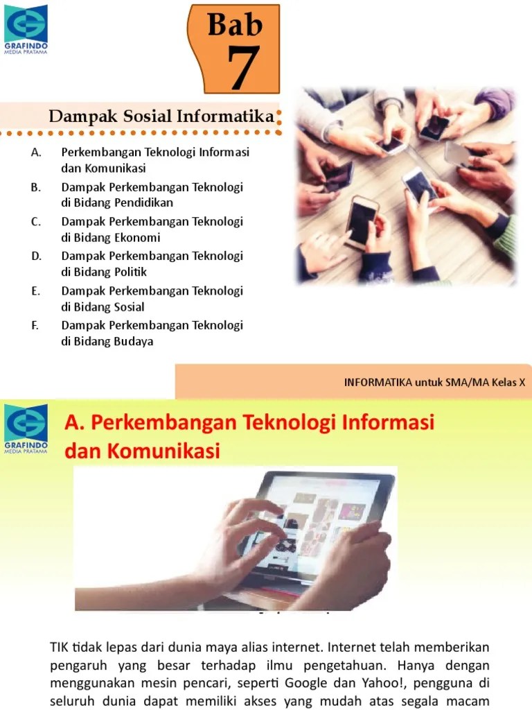 Bab 7 Dampak Sosial Informatika PDF