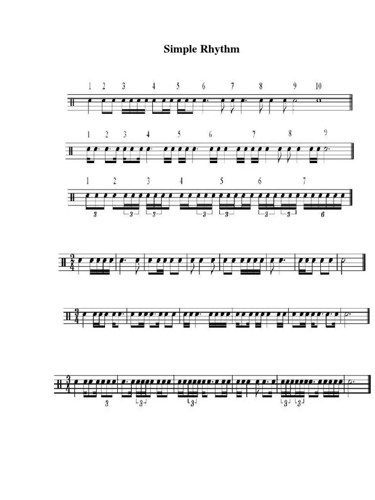 Simple Rhythm PDF