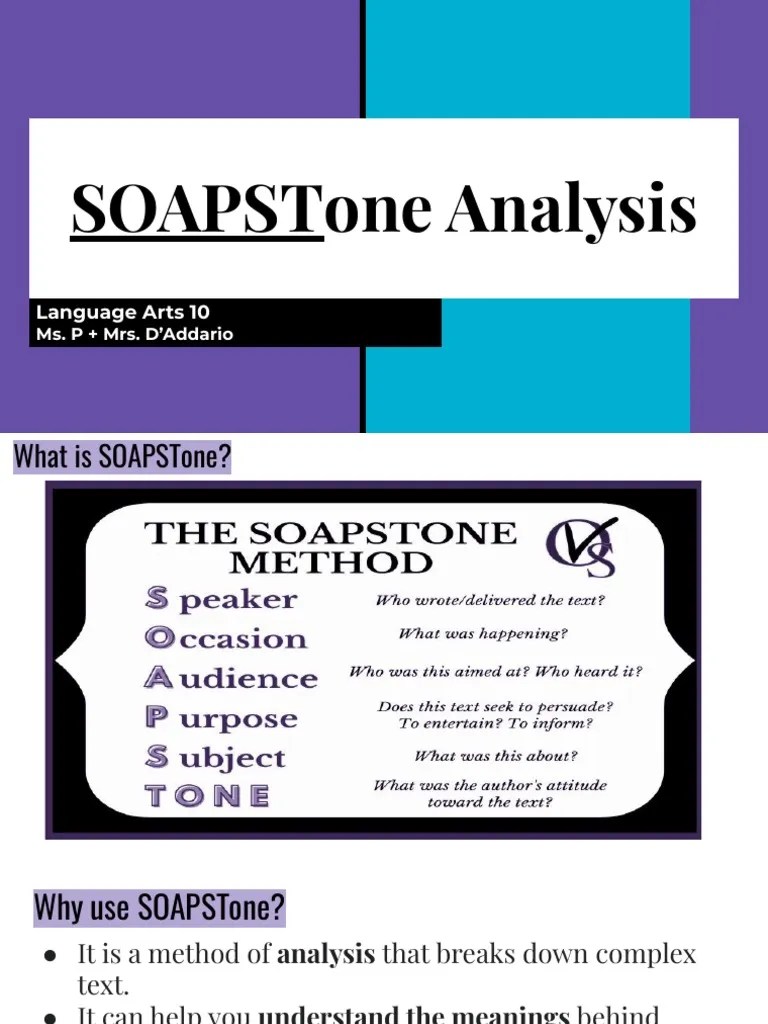 soapstone analysis PDF
