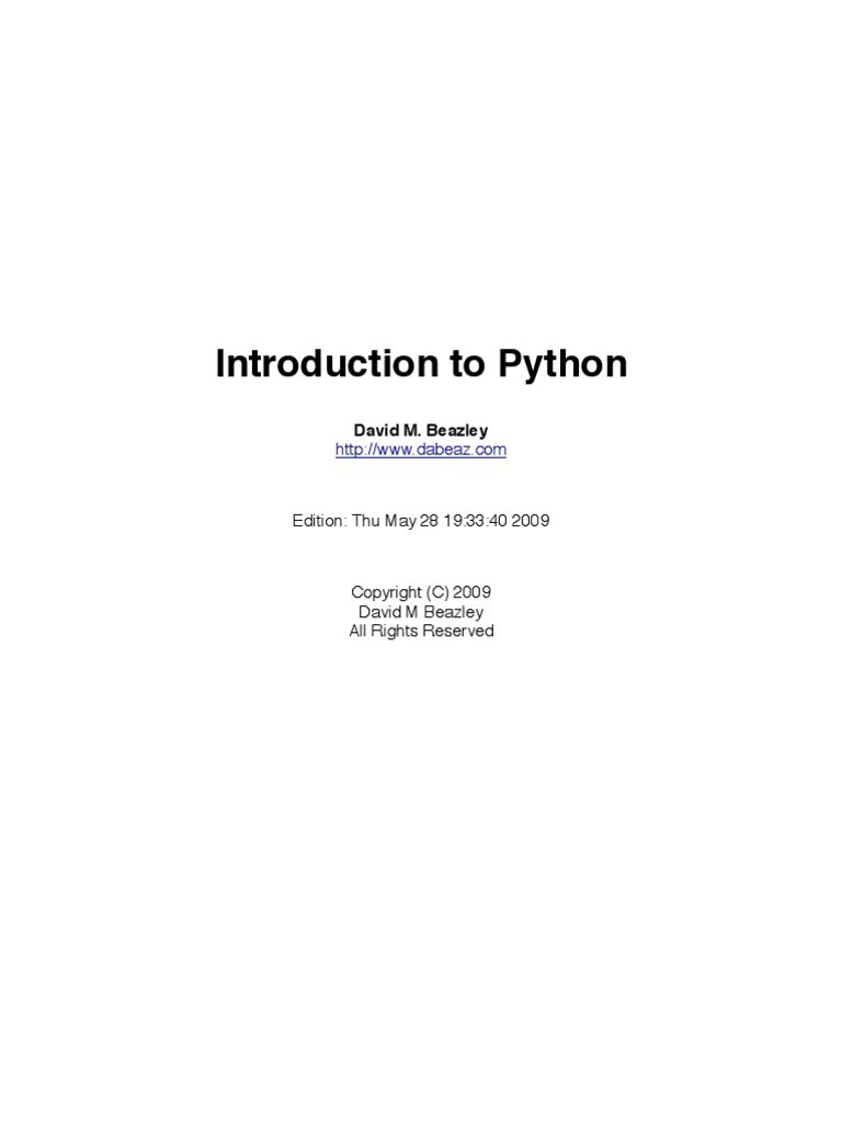 Python Binder PDF C (Programming Language) String Science)