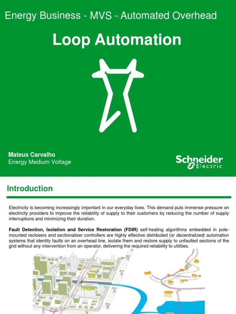 Intelligent Loop Automation v3 PDF Electrical Substation Automation