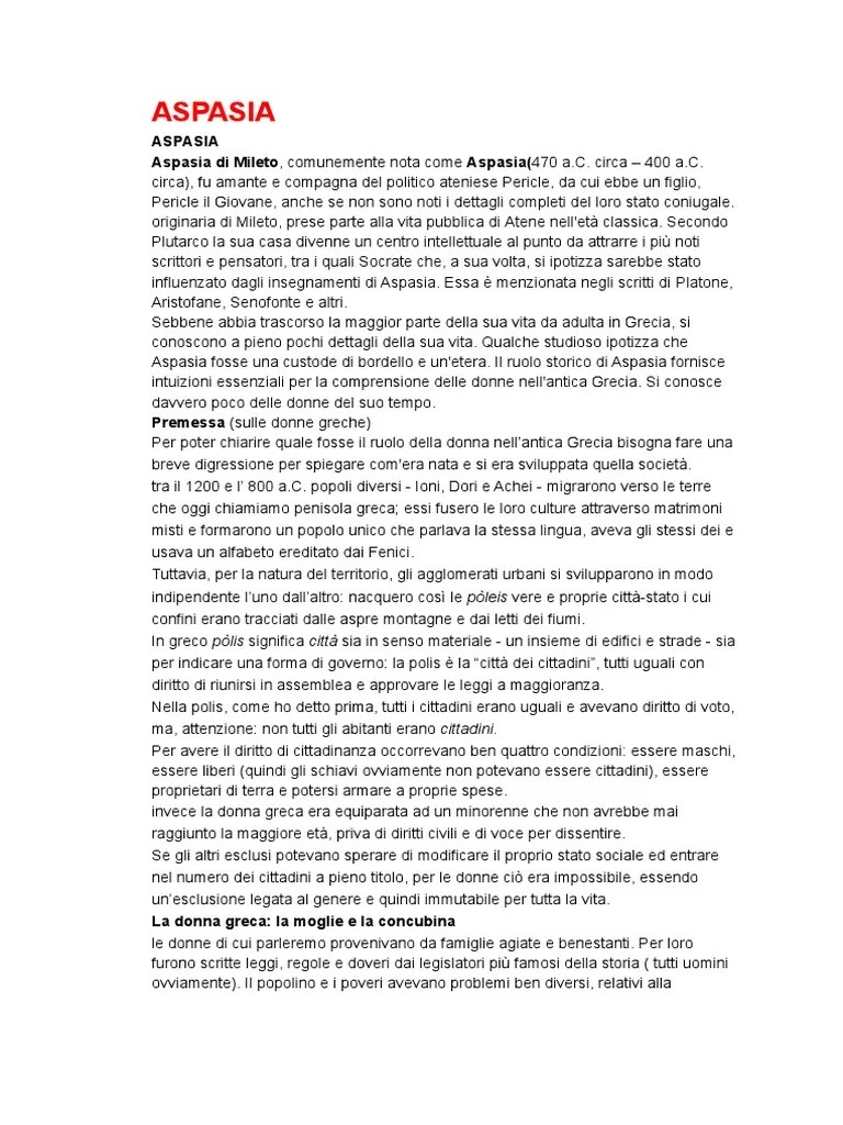 Aspasia | PDF