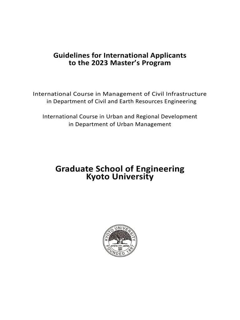 Guidelines 2023 PDF Soil Mechanics University And College Admission