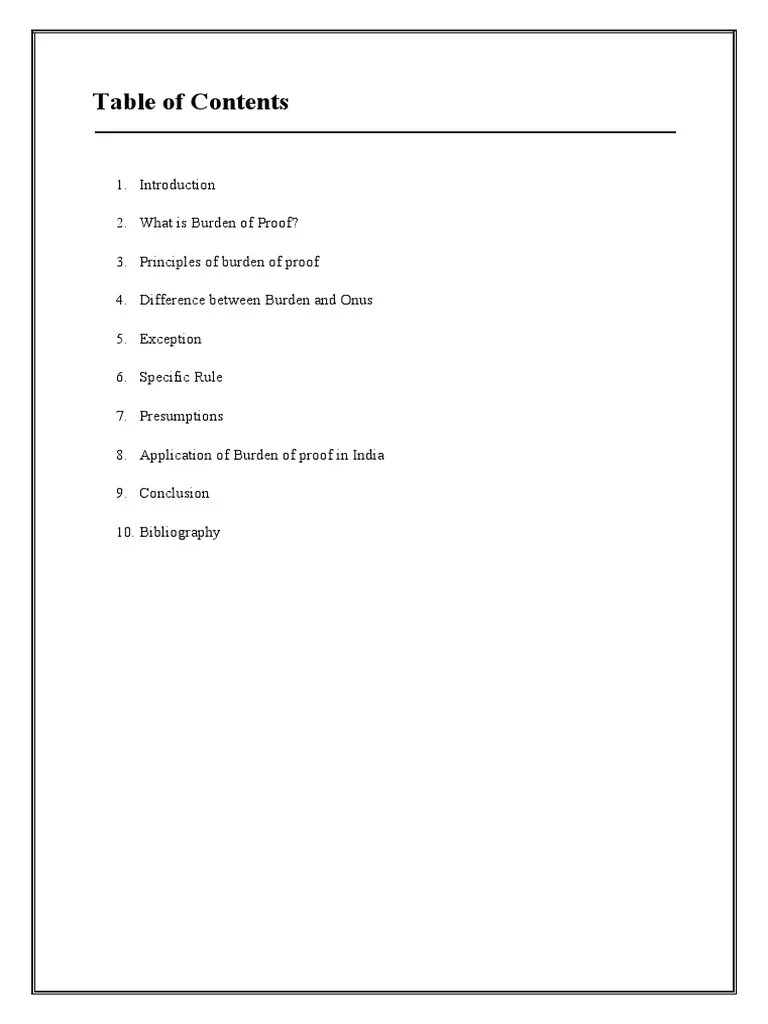 A Comprehensive Guide to Burden of Proof Principles, Types and