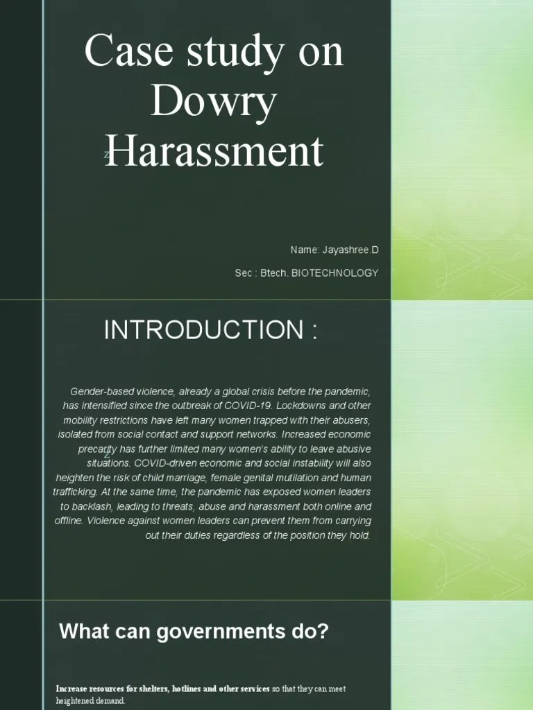 What Is The Punishment For Dowry Harassment at Vito Pratt blog