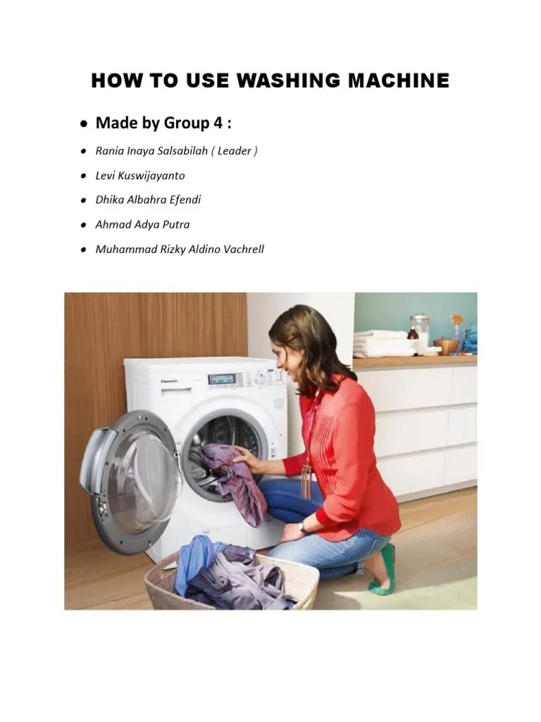 How To Use Washing Machine | PDF