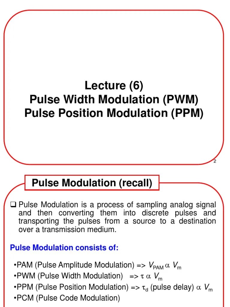 ppm | Modulation | Data Transmission