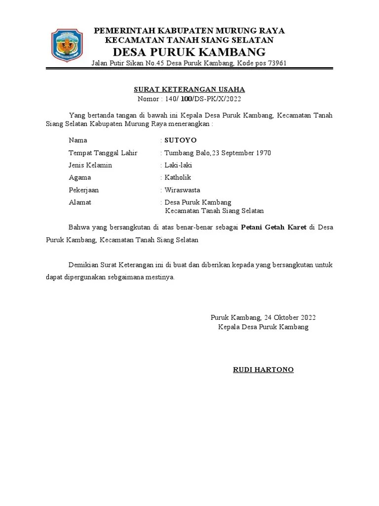 SURAT KETUSAHA Apa Sisikl PDF