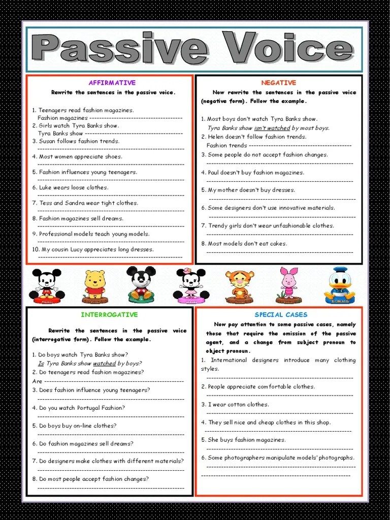 Passive Voice Transformations Analyzing Changes to Sentences About