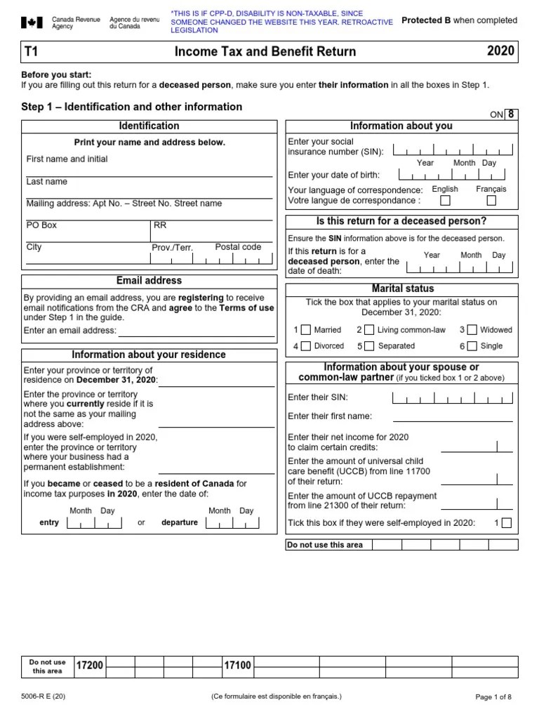2020 Tax If CPPD Is NonTaxable Due To Retroactive Changes