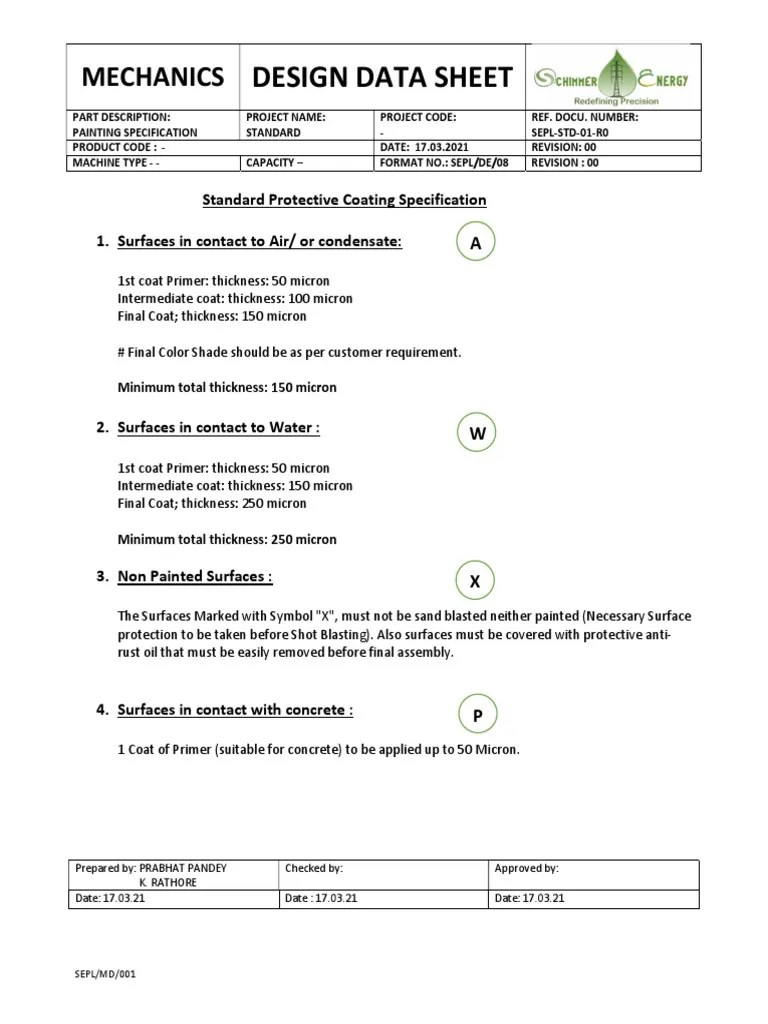 Standard Painting Specification PDF