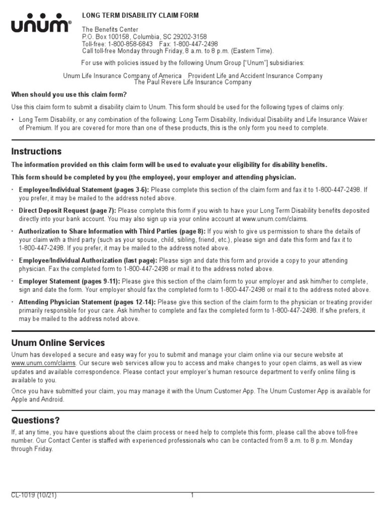 UNUM Long Term Disability PDF Payroll Tax Fraud