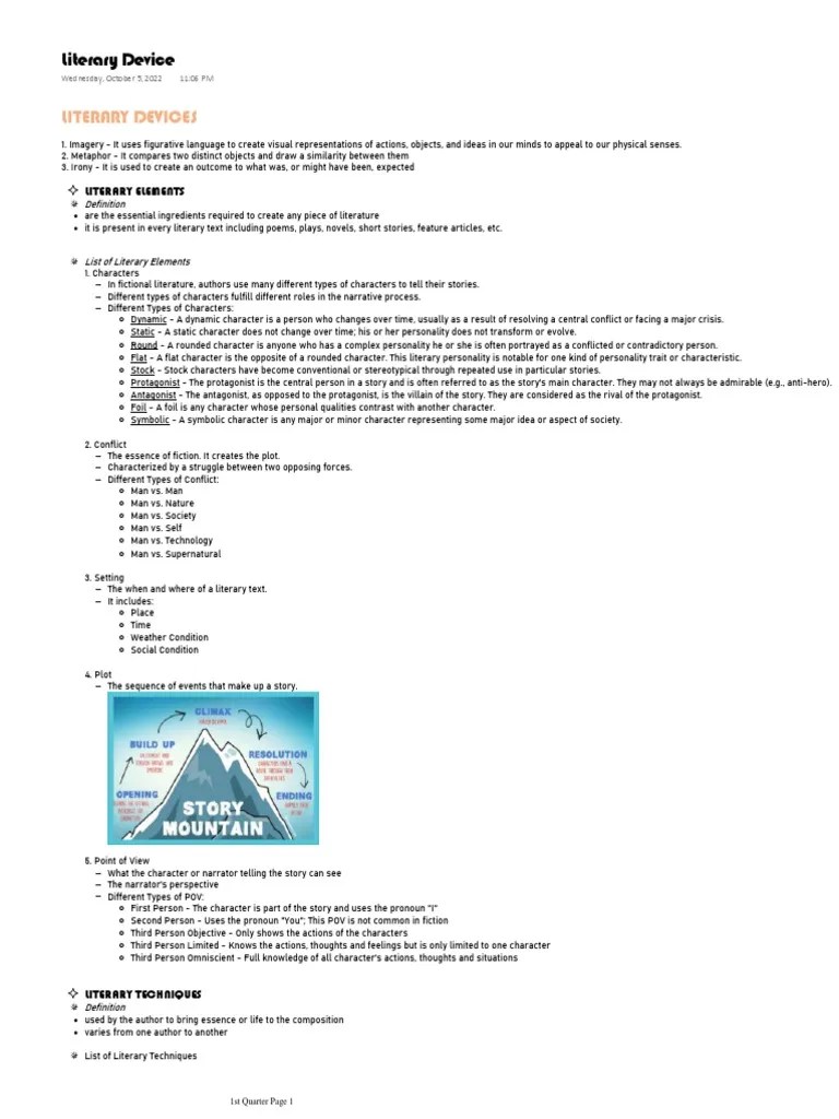 Exploring Literary Devices and Techniques An InDepth Look at the