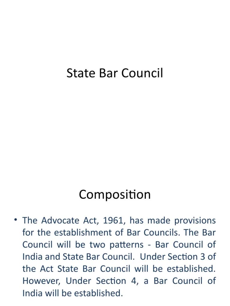 State Bar Council PDF Advocate Justice