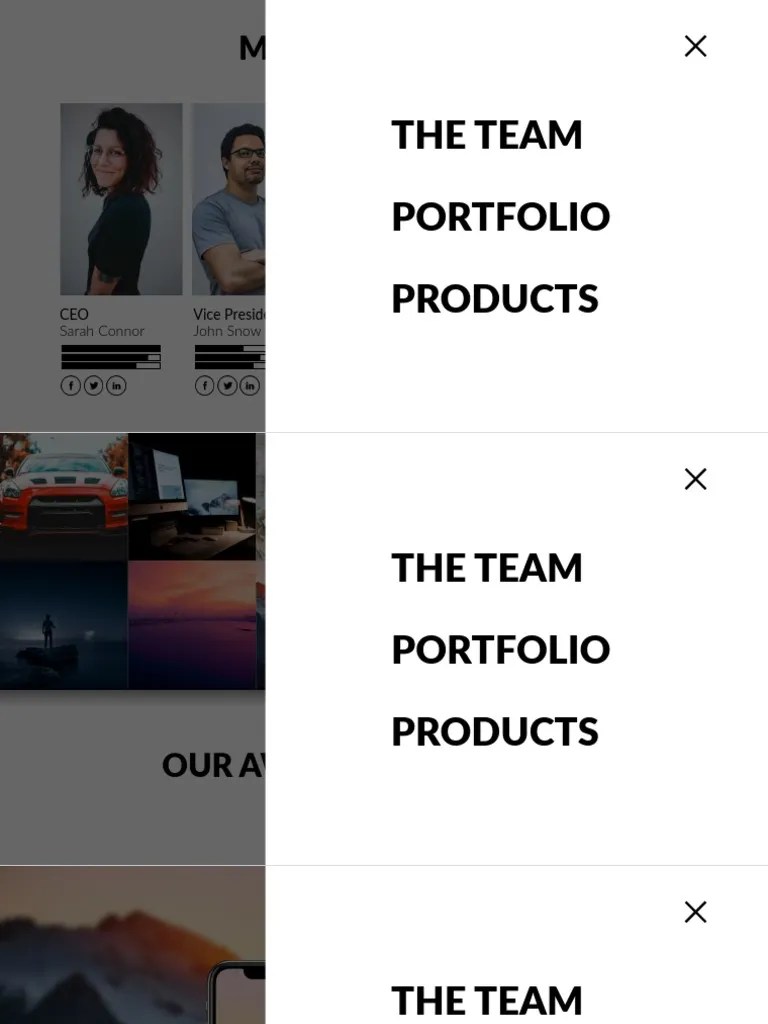 Sliding Sidebar Menu in PowerPoint Live PDF
